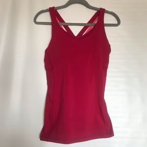 Pink energy lululemon top size 10